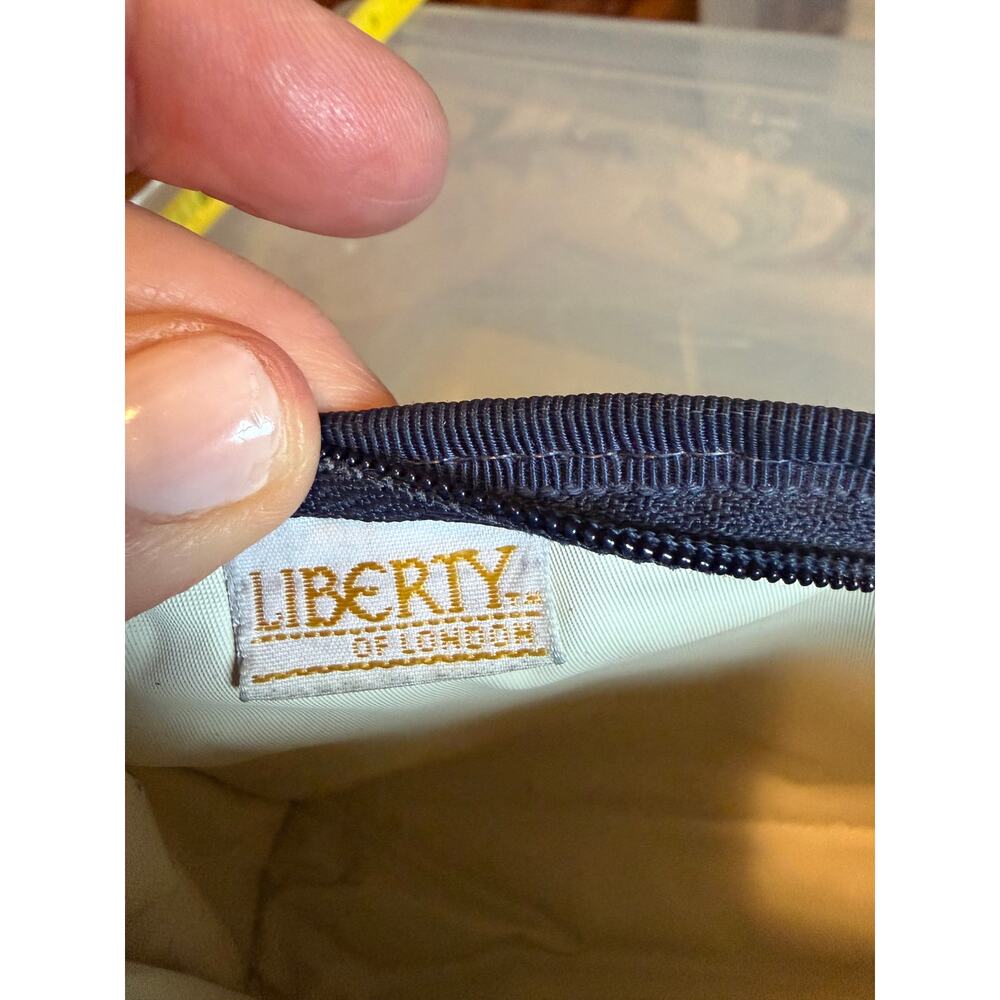 Vintage Liberty of London Ianthe Art Nouveau Cosmetic Toiletry Zip Bag Pouch - Picture 7 of 7